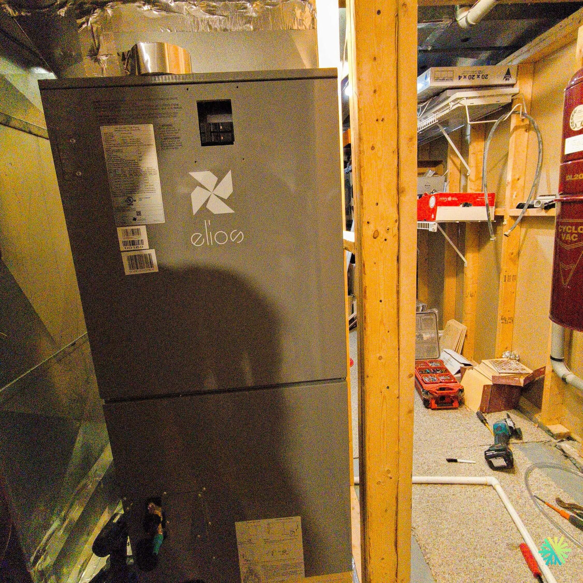 Installation d’une fournaise électrique ELIOS Central-Elios compatible au R-454B à Otterburn Park, en Montérégie