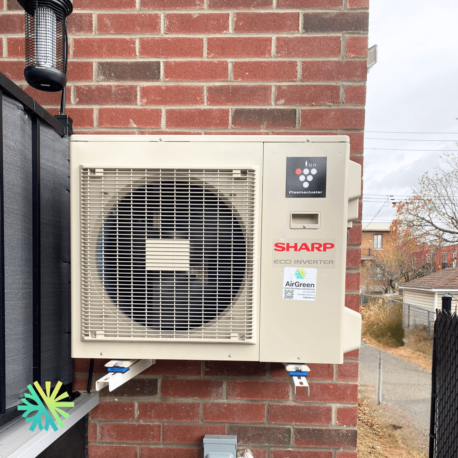 Installation d’une thermopompe murale SHARP ZU1 à Sainte-Catherine