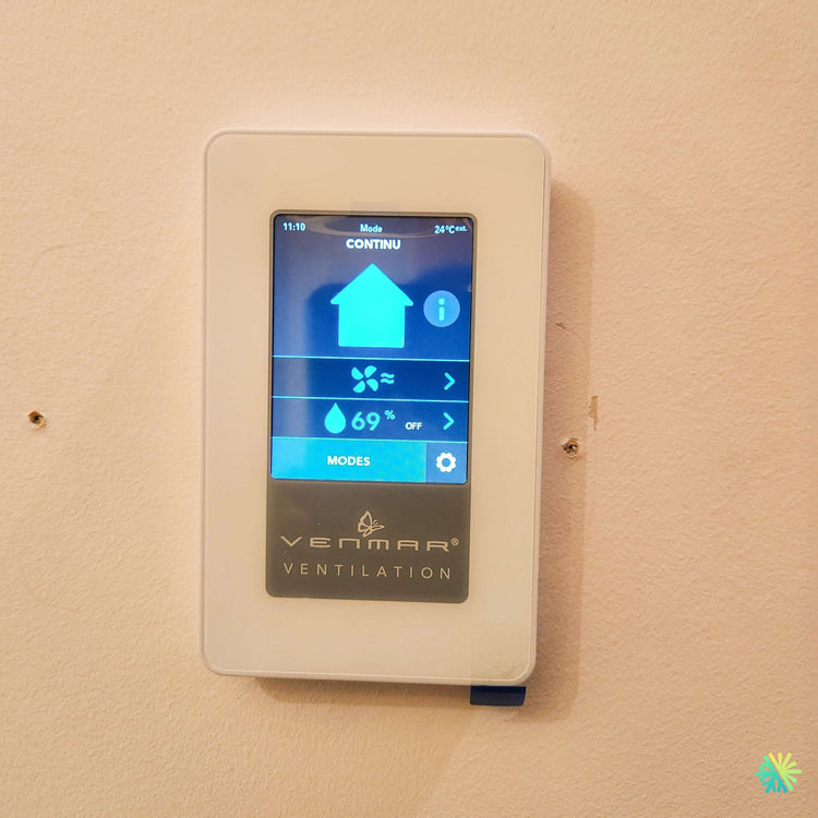 Installation d'un échangeur d'air VENMAR AVS EKO 1.5 à Saint-Isidore (MRC de Roussillon, Montérégie)