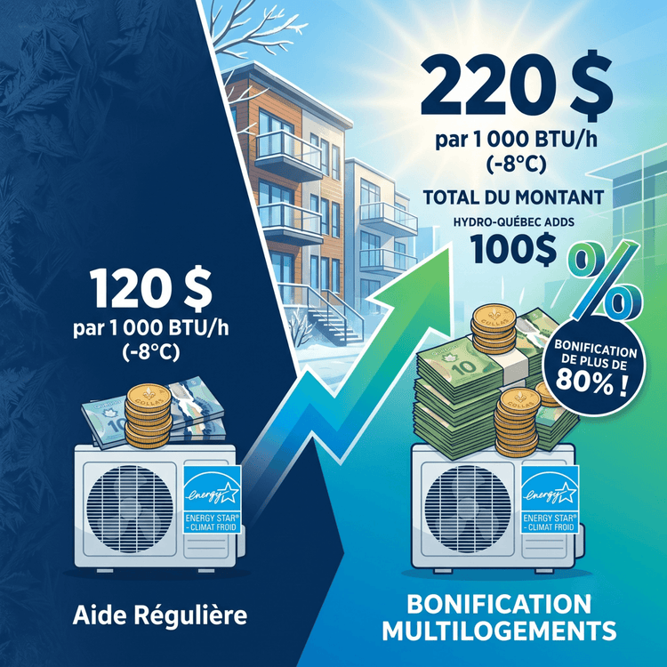 Qu’est-ce que la Bonification Multilogements LogisVert d’Hydro-Québec?