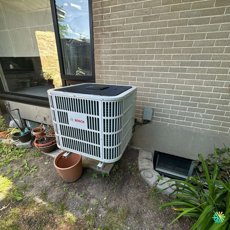 Réparation d’une thermopompe centrale Bosch à Sainte-Rose