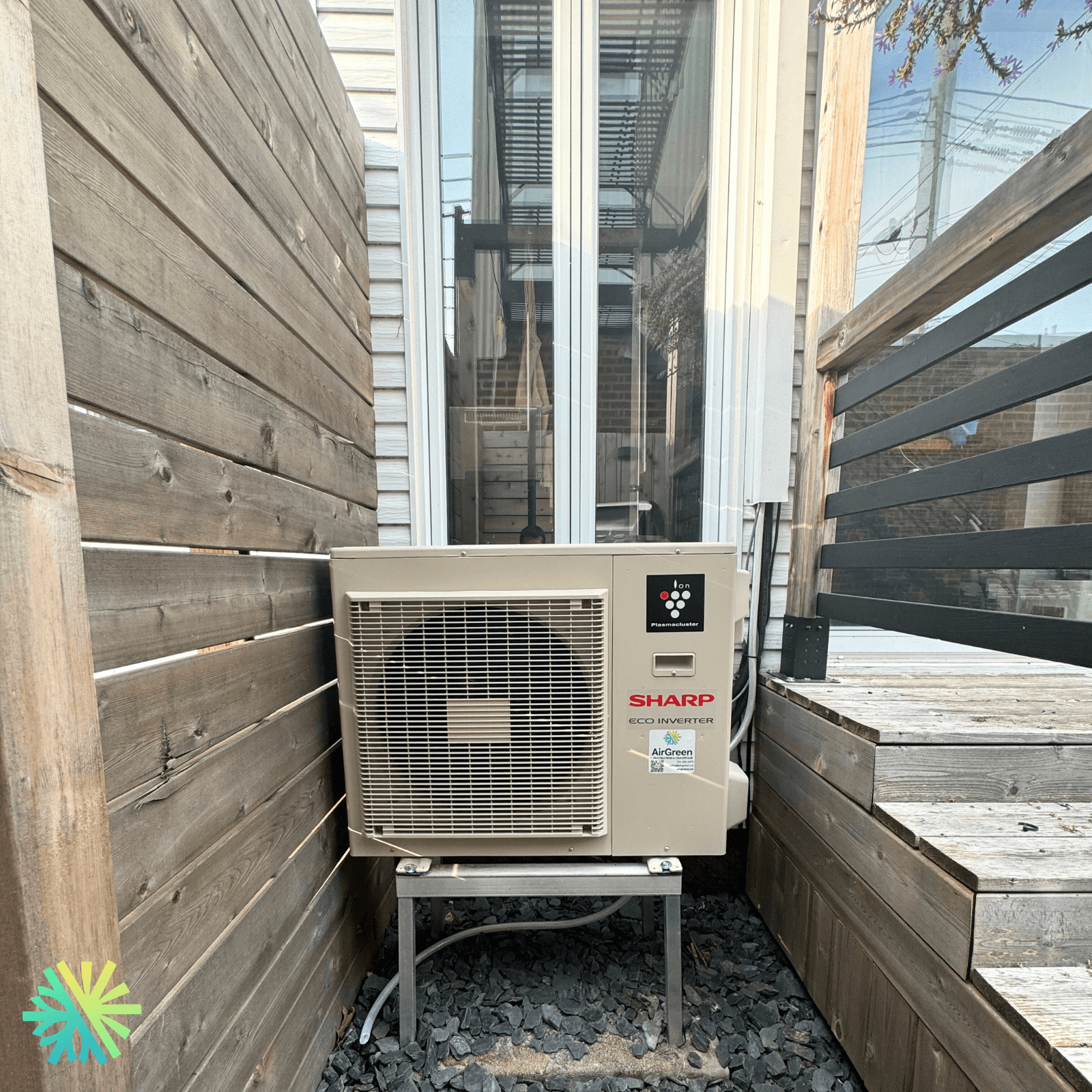 Installation d'une thermopompe Mini Split SHARP ZU1 à Rosemont–La Petite-Patrie