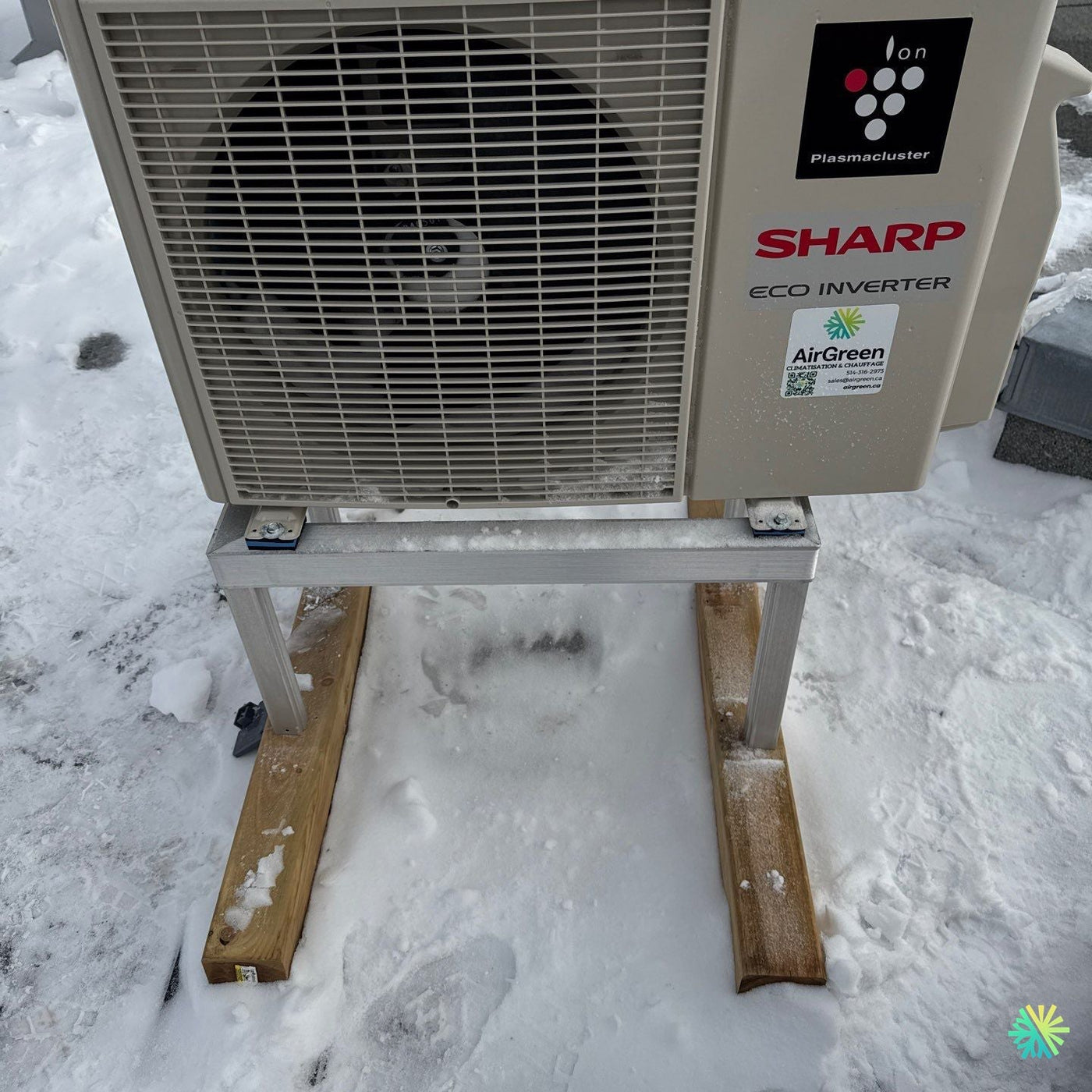 Installation d’une Sharp Eco Inverter thermopompe murale à Laval (Sainte-Dorothée)
