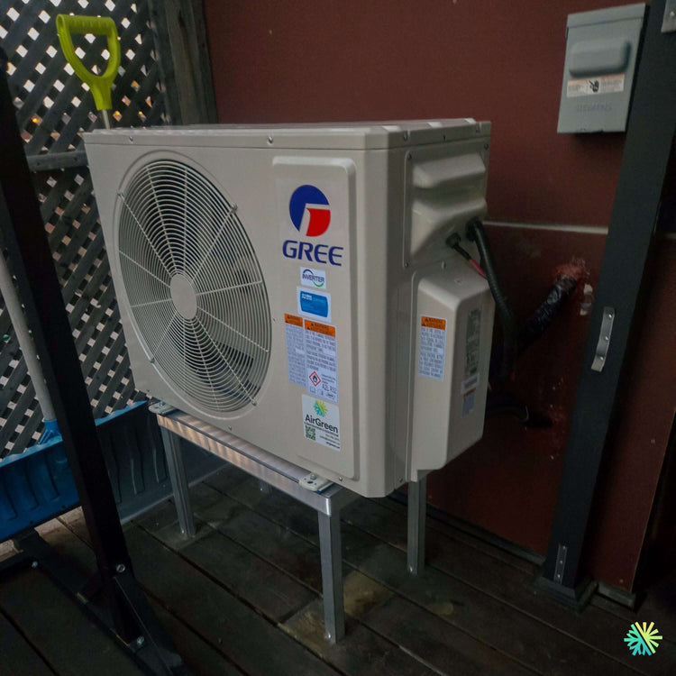 Installation d’une thermopompe DoubleZone GREE FREE MATCH R32 à Varennes – système 2 zones, 2 têtes