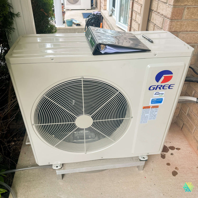 Installation d'une thermopompe murale 2 têtes GREE FreeMatch R32 à Marieville, MRC de Rouville (Montérégie)