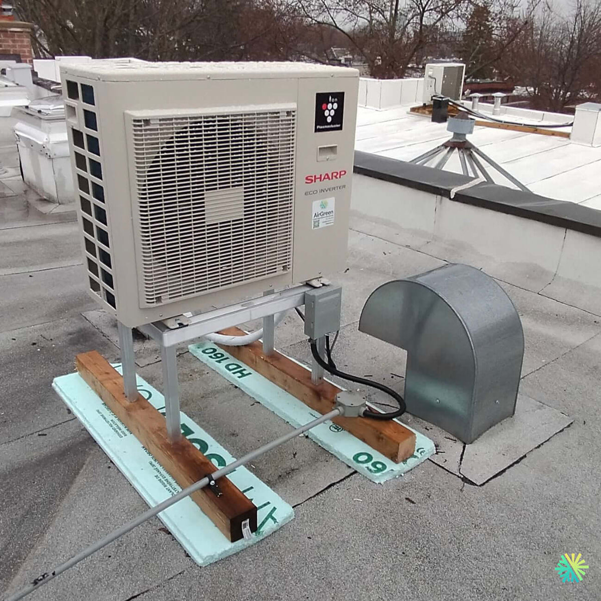Installation d’une Sharp Eco Inverter thermopompe murale à Saint-Laurent