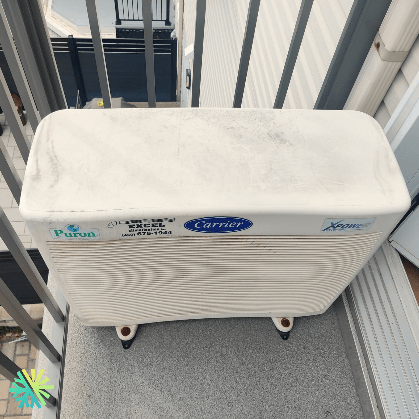 Réparation d’une thermopompe murale Carrier sur la Rive-Sud