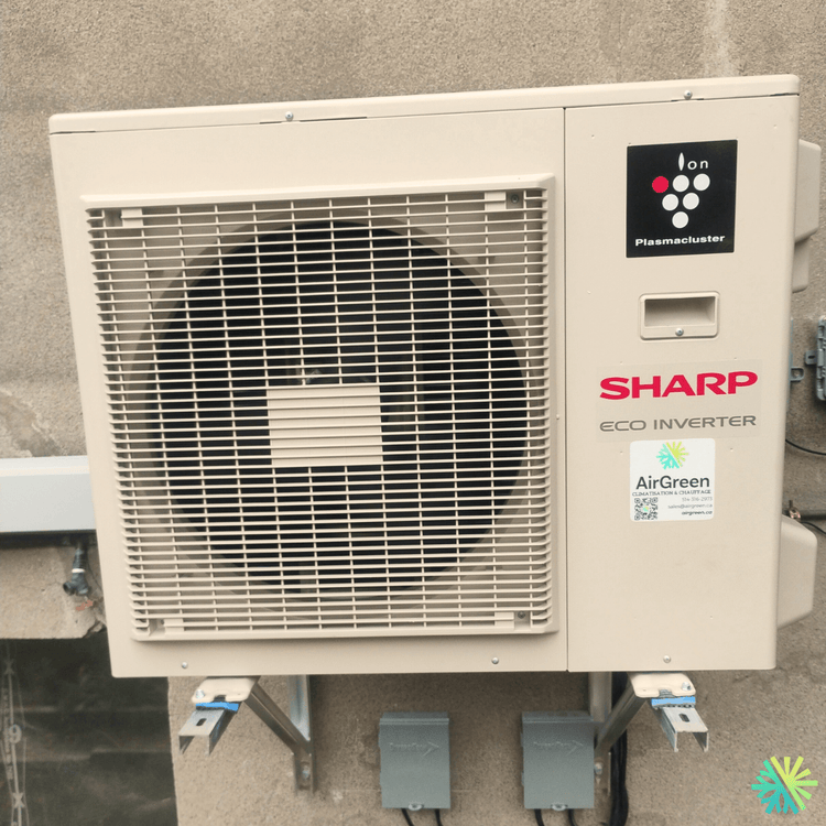 Installation d’une thermopompe murale Sharp ZU1 à Ville-Marie (Montréal)