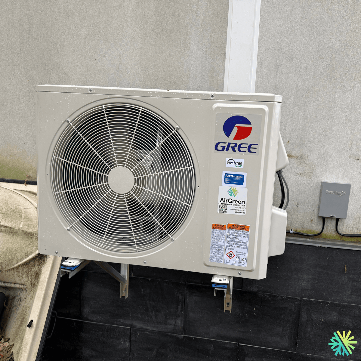 Installation d'une Thermopompe Murale Gree Crossover à Pointe-Calumet