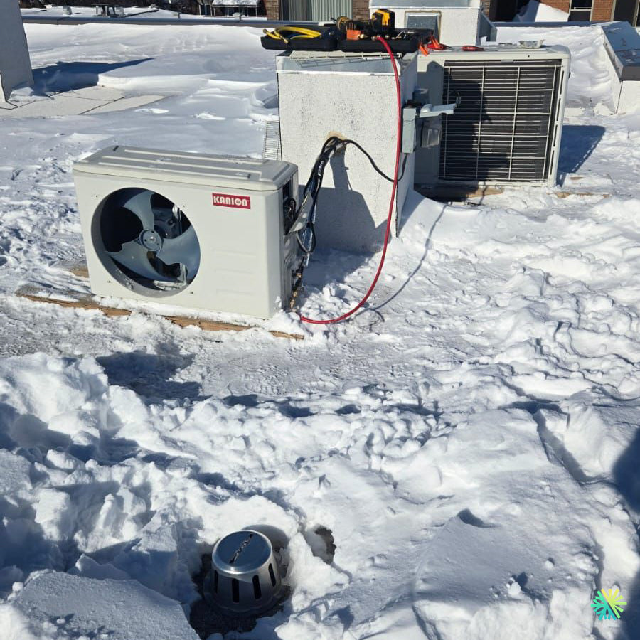 Réparation d’une thermopompe centrale Kanion à Lachine