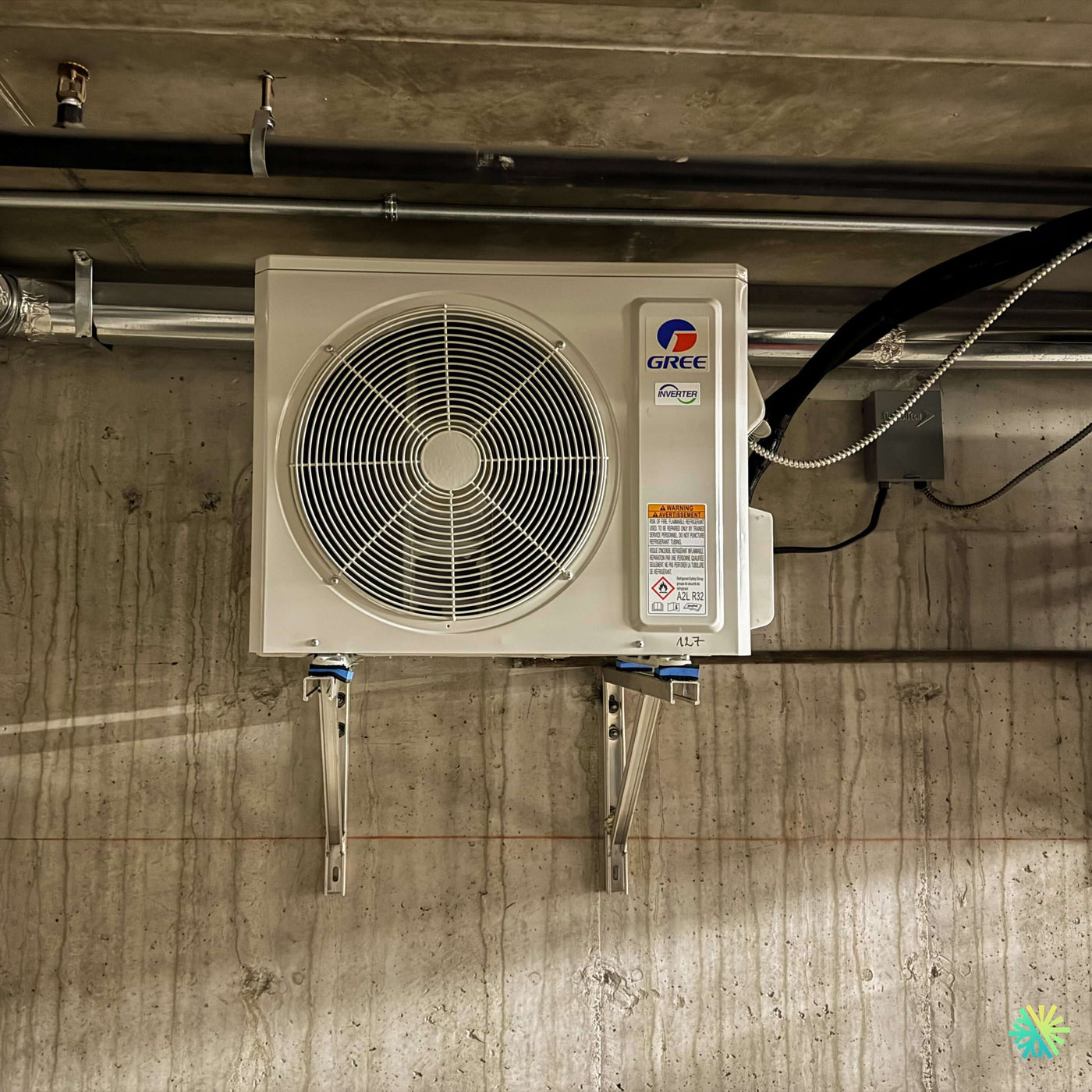 Installation d’une thermopompe murale GREE AIRY R32 Mini Split à Saint-Bruno sur la Rive Sud de Montréal