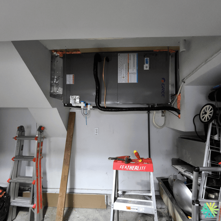 Installation d’une thermopompe centrale Gree Flexx R32 à Fabreville (Laval)