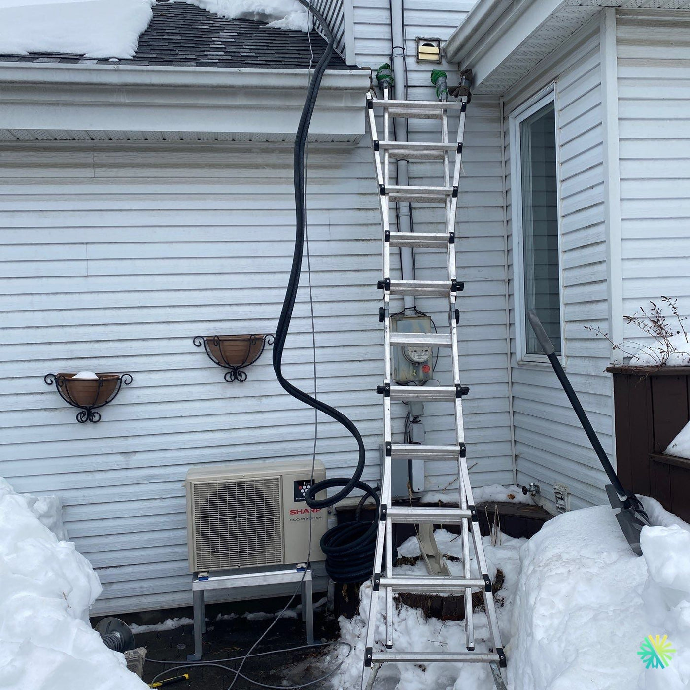 Installation d’une Sharp ZU1 thermopompe murale à Sainte-Rose (Laval)
