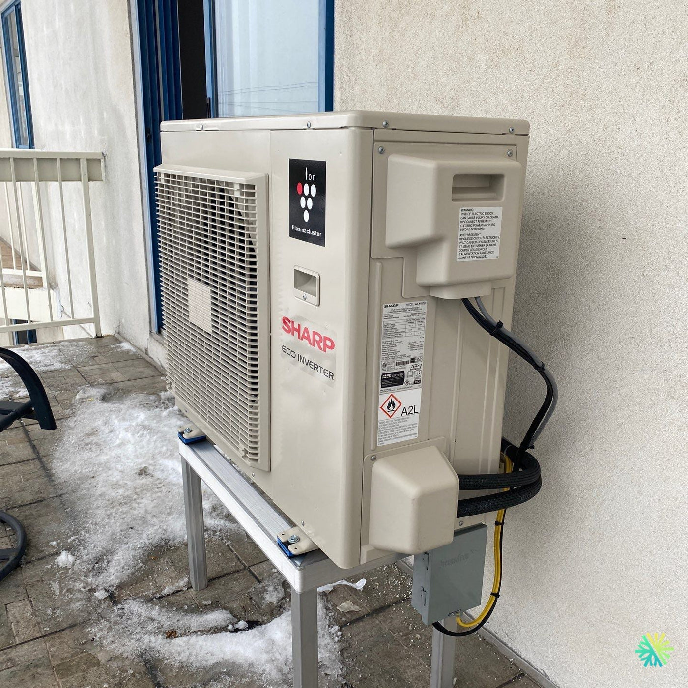 Installation d’une Sharp ZU1 thermopompe murale à Verdun