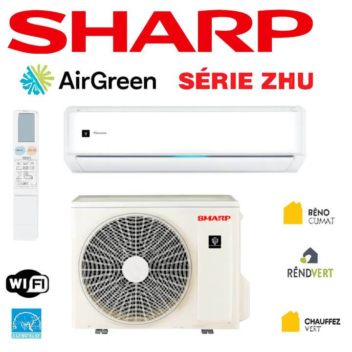 Installation d'une Thermopompe Murale Sharp ZHU à Lachine, Montréal par AirGreen, capturant la précision et le soin de l'installation.