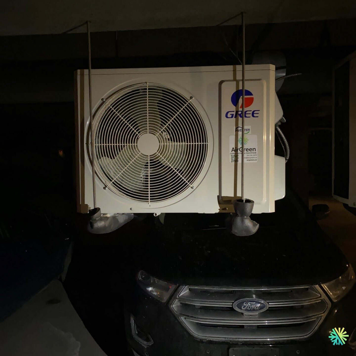 Installation d’une thermopompe centrale Gree Flexx à Chomedey