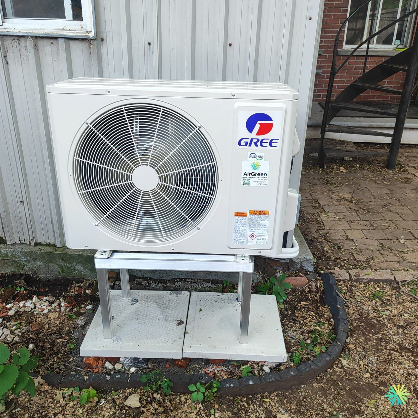 Installation d’une Gree (gamme R-32) thermopompe murale à Rosemont–La Petite-Patrie