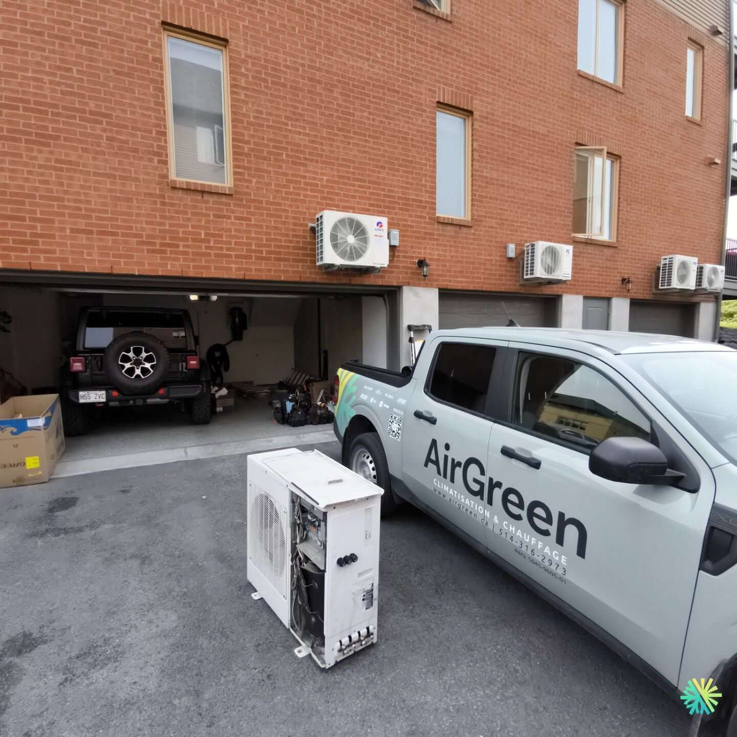 Remplacement d’une thermopompe murale Midea à Brossard