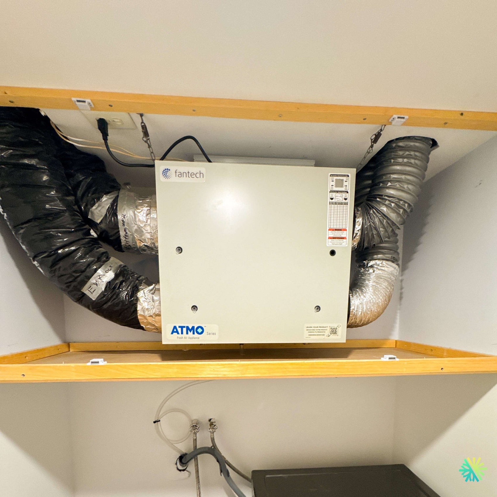 Installation d'un échangeur d'air Fantech ATMO 200H à LaSalle, Montréal