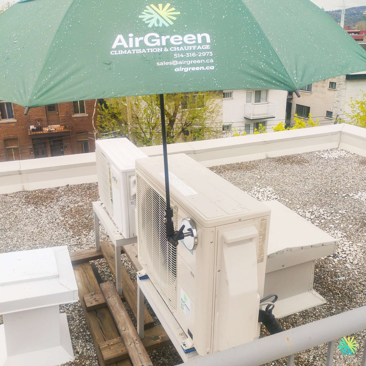 Installation d’une thermopompe murale Fujitsu AIRSTAGE Altair 700 à Saint-Anicet en Montérégie