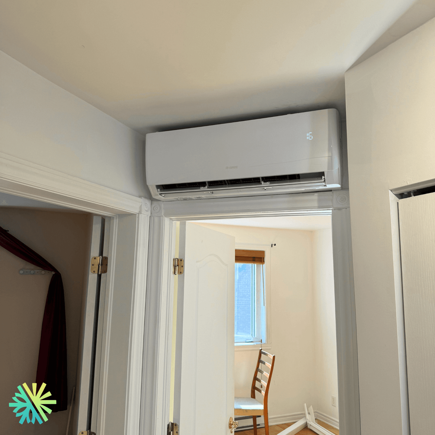 Installation d'une mini split Gree Crossover à Lachine, Montréal