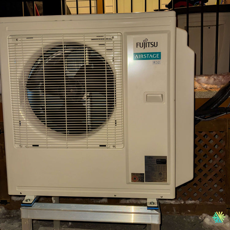 Installation d’une thermopompe centrale FUJITSU CENTAURI R32 3 Tonnes (36 000 BTU) à Laval – Performance, précision et confort durable