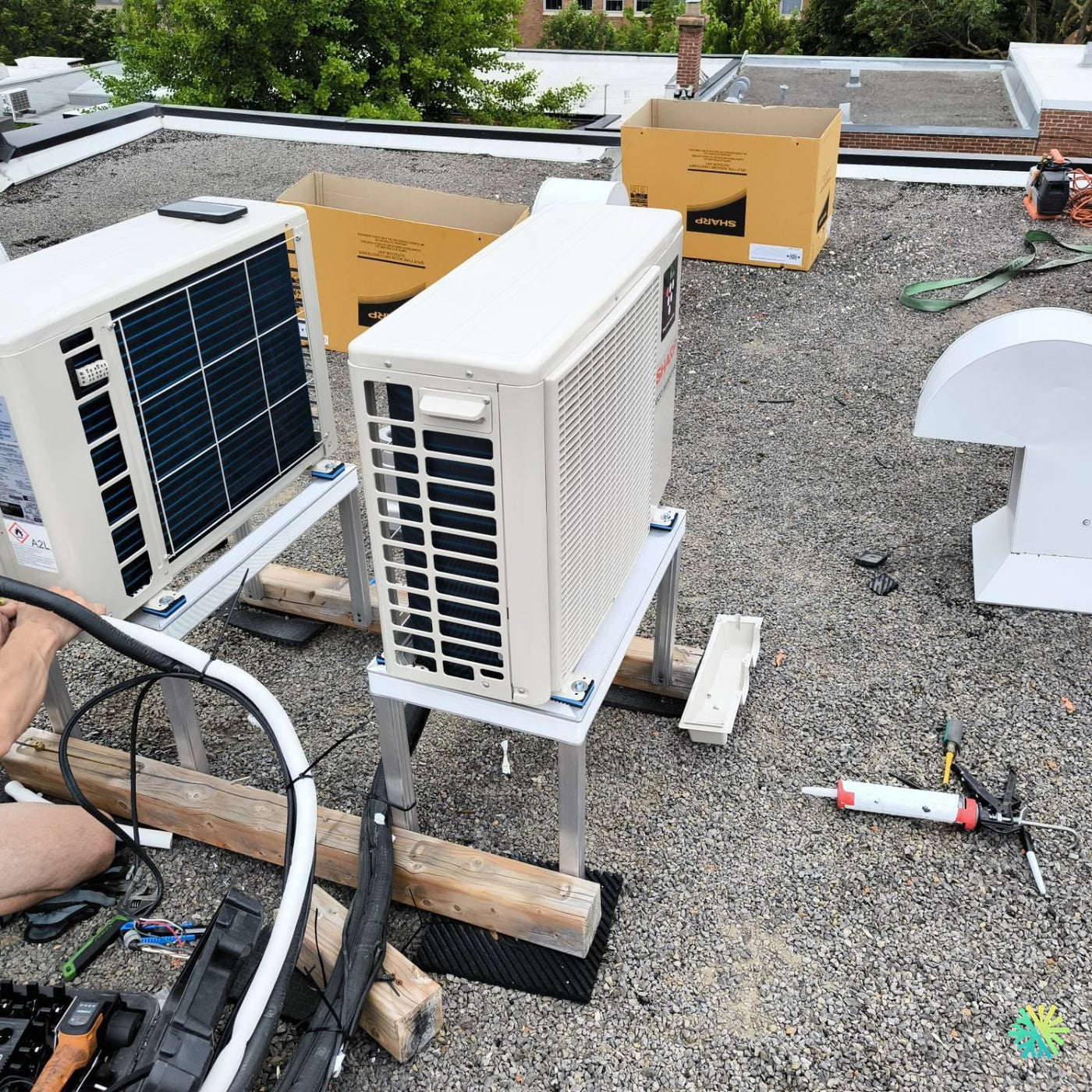 Installation d’une Sharp ZU1 thermopompe murale à Rosemont–La Petite-Patrie