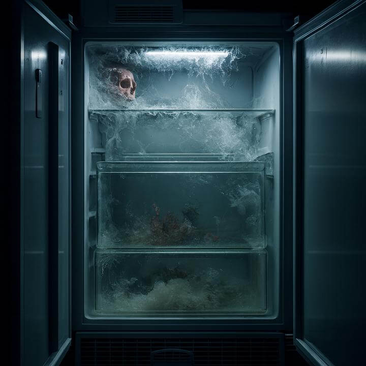 Frozen shelves inside a commercial refrigerator. Learn how to troubleshoot common problems with my commercial refrigerator effectively.