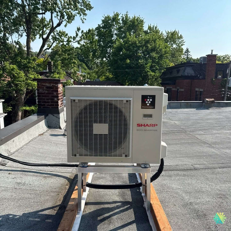 Installation d’une Sharp (gamme R-32) thermopompe murale à Outremont