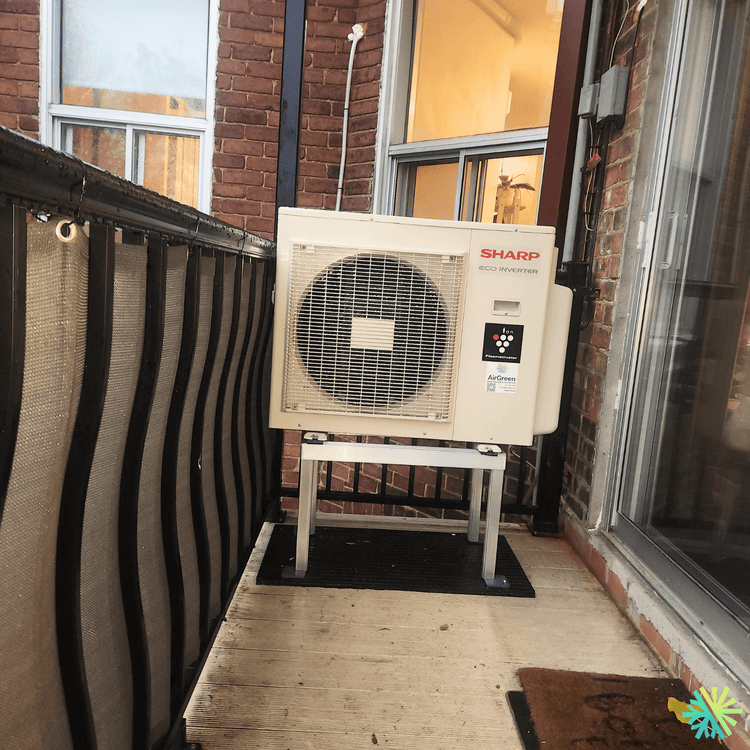 Installation d’une thermopompe murale Sharp à Rosemont–La Petite-Patrie (Montréal)