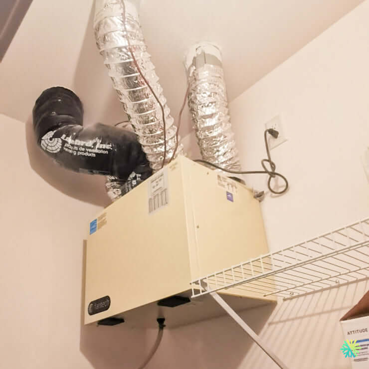 Installation d'un échangeur d'air Fantech HERO 120H dans un condo du Sud-Ouest de Montréal