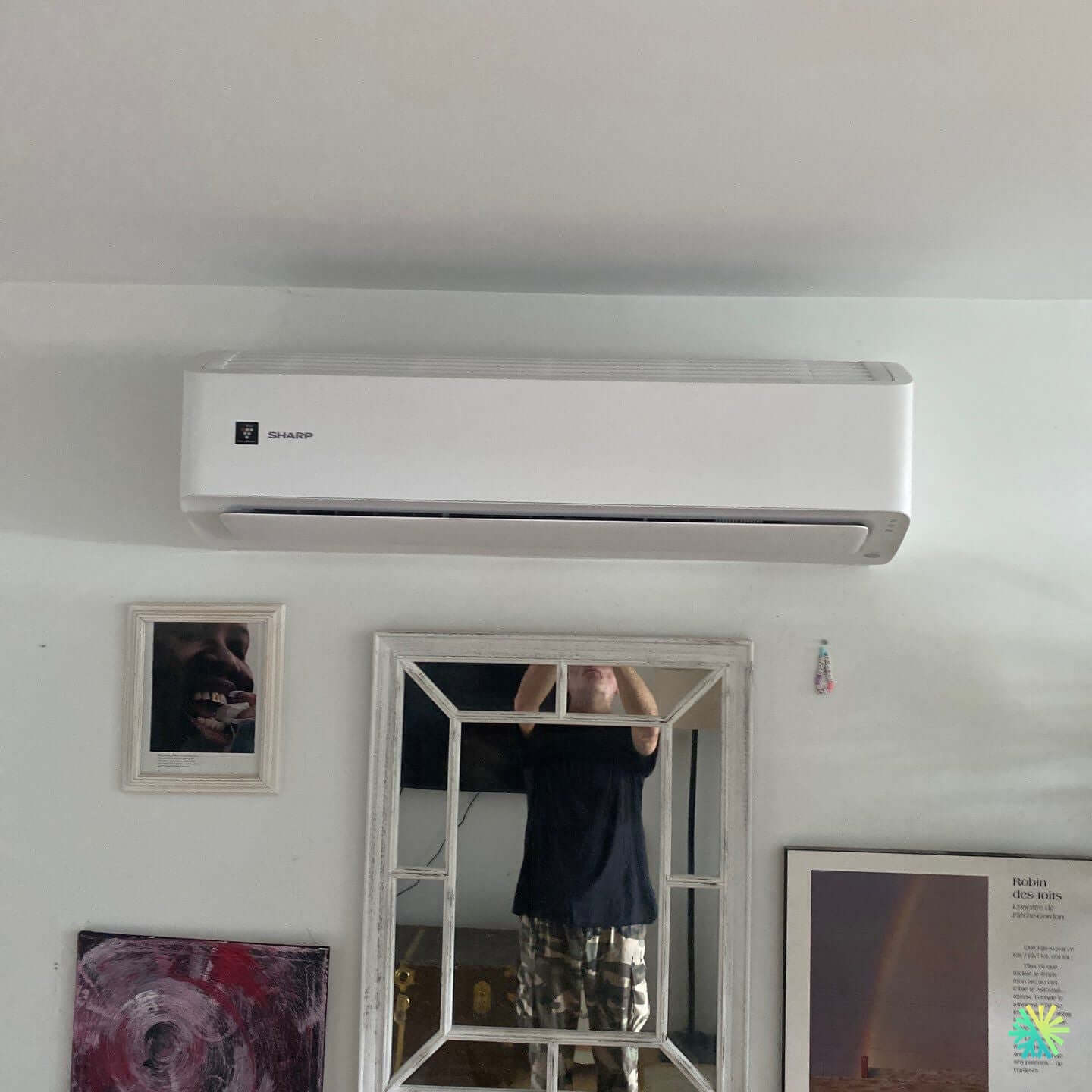 Installation d’une Sharp Eco Inverter thermopompe murale à Verdun