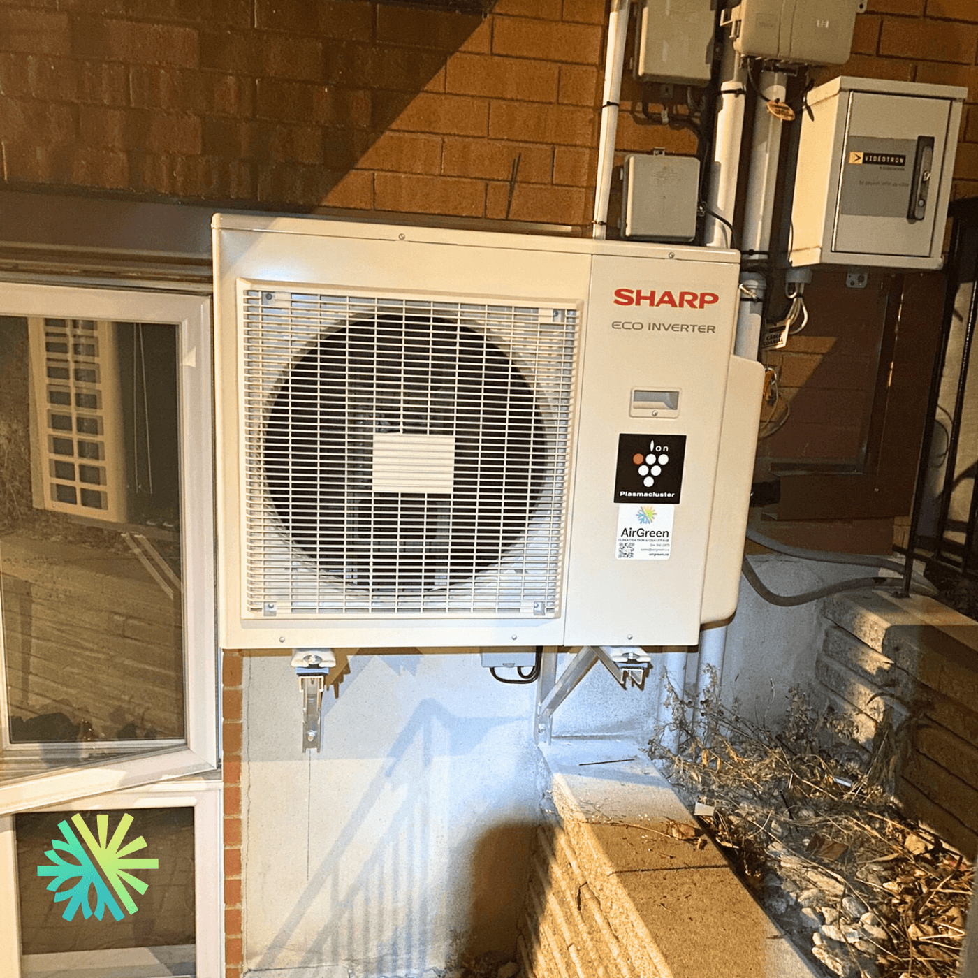 Installation d’une thermopompe SHARP BU Double Zone à Anjou