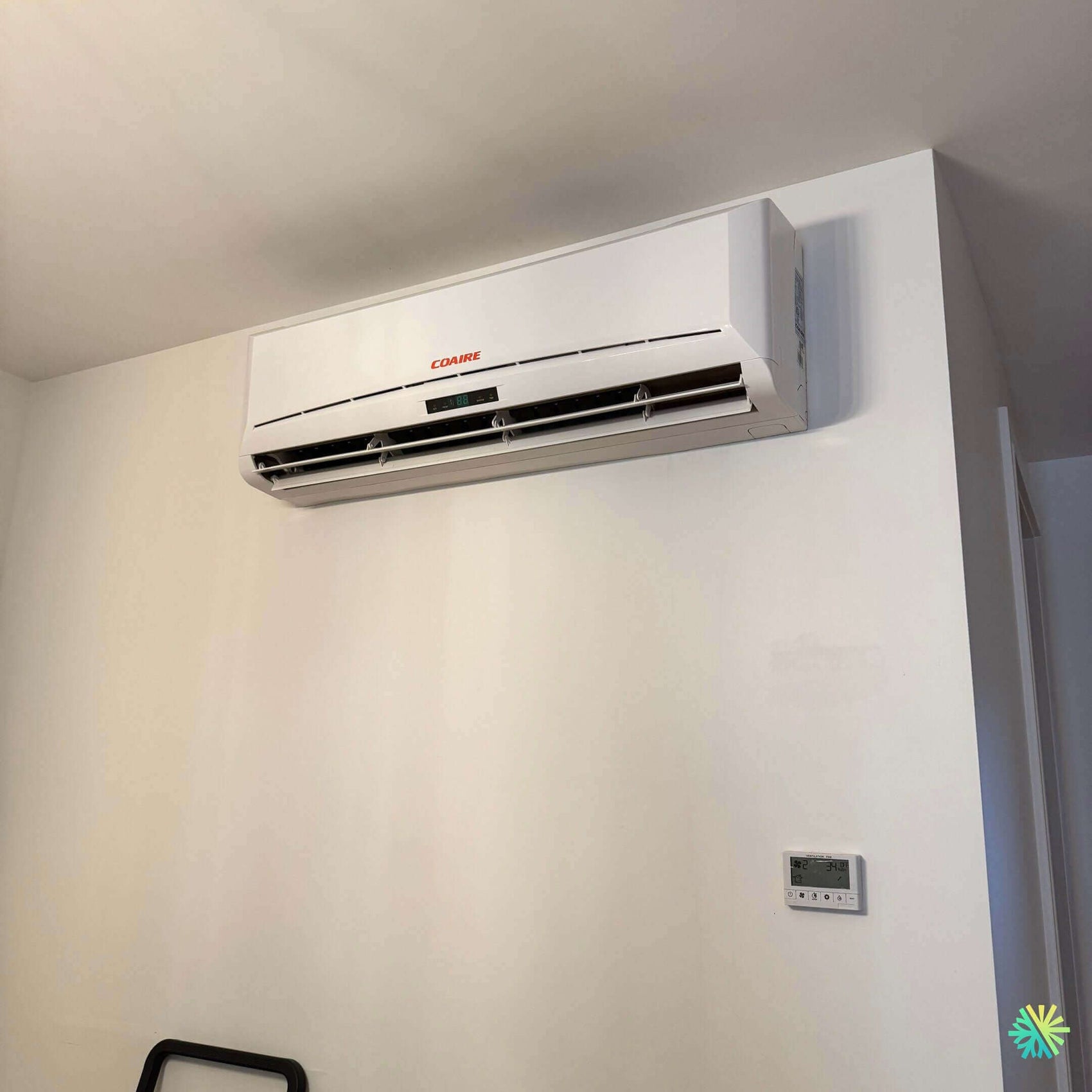 Installation d’une Coaire série résidentielle thermopompe murale à Villeray–Saint-Michel–Parc-Extension