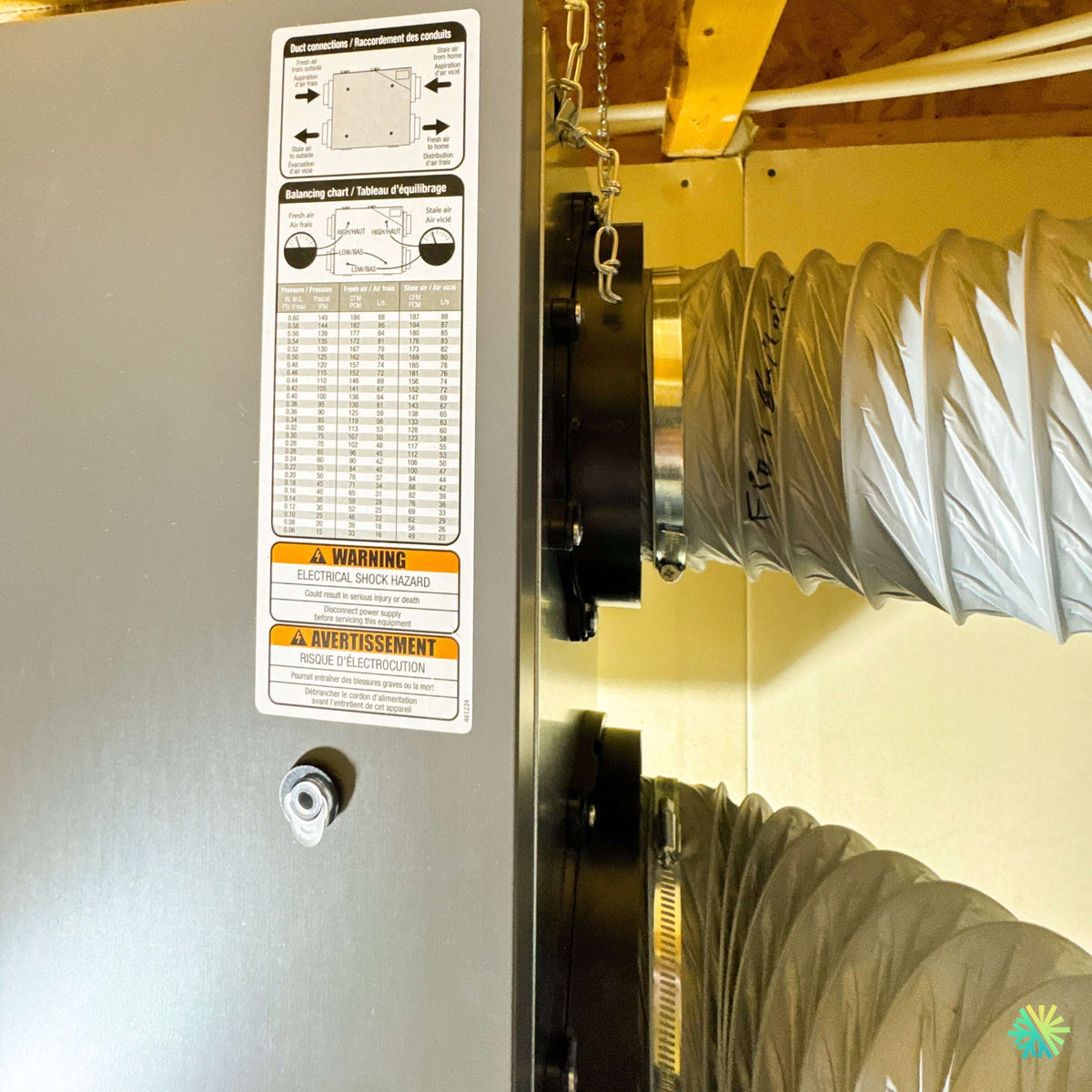 Installation d'un échangeur d'air GREENTEK PREMIER 2.0H à Laval