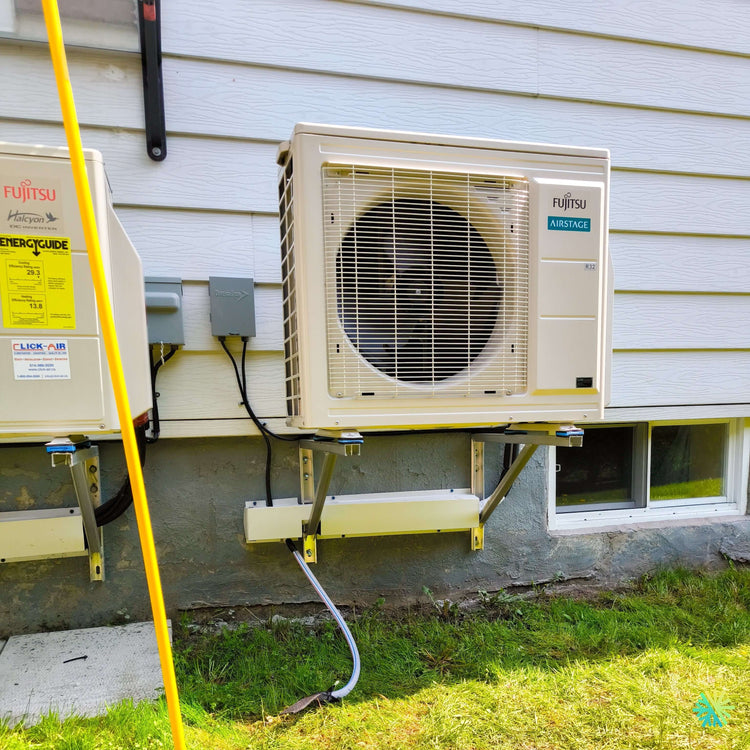 Installation d’une thermopompe double zone Fujitsu Aquila XLTH R32 à Charlemagne, dans Lanaudière