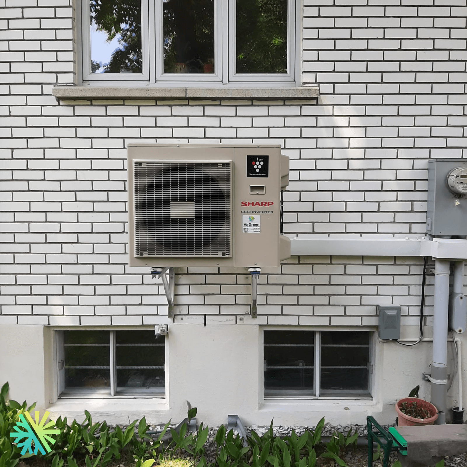 Installation d'une thermopompe murale Sharp ZU1 à Longueuil, Rive Sud