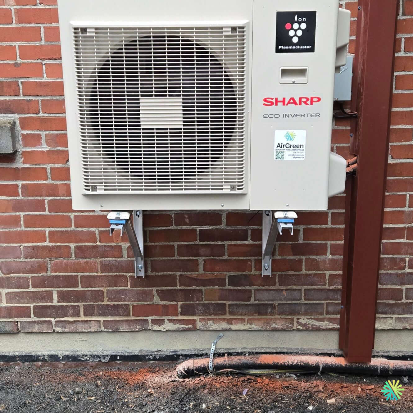 Installation d’une thermopompe murale Sharp ZU1 à Rosemont–La Petite-Patrie