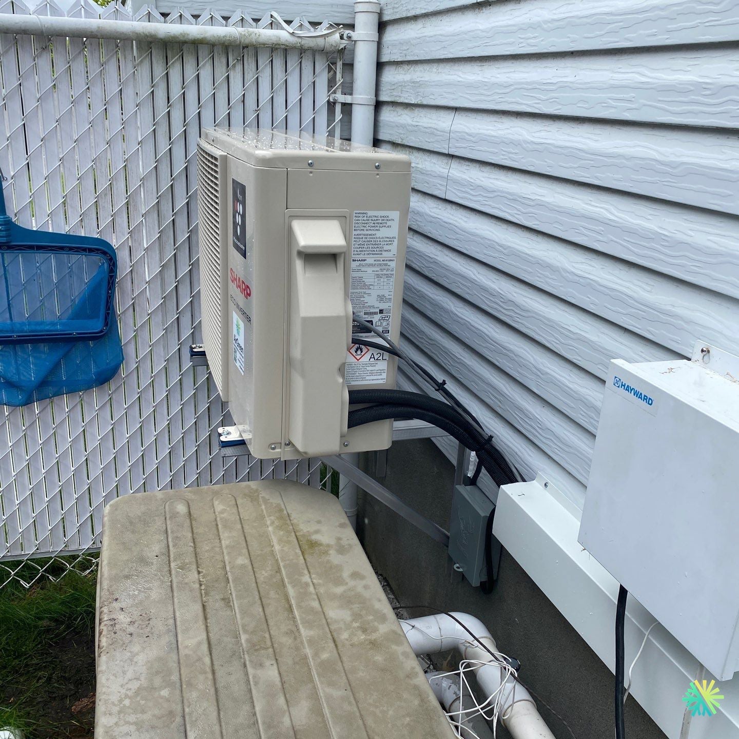 Installation d’une Sharp (R-32) thermopompe murale à Chomedey (Laval)