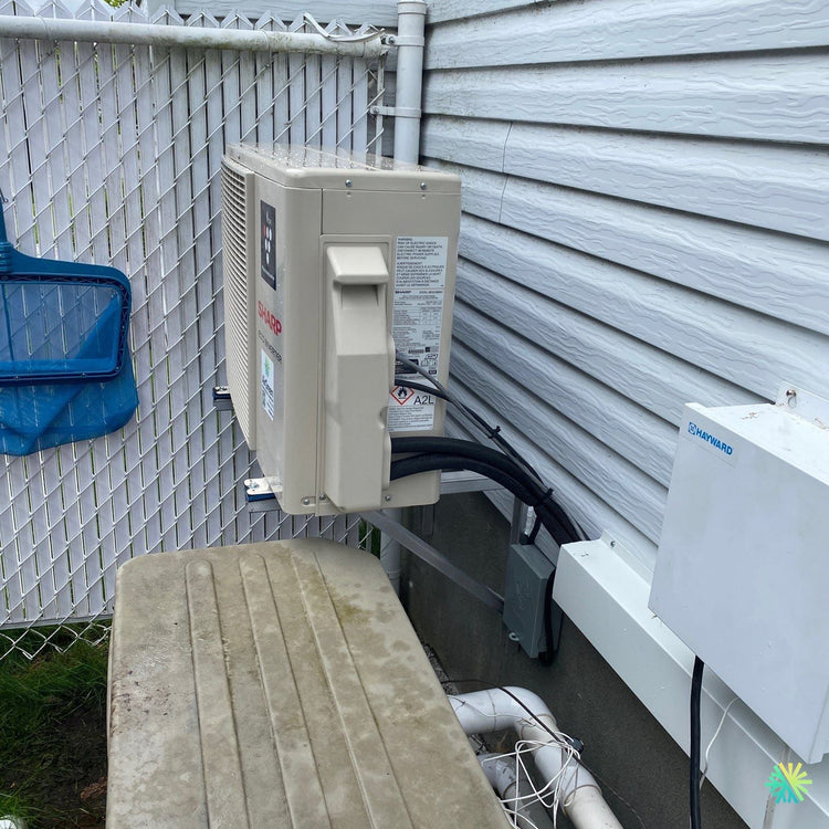 Installation d’une Sharp (R-32) thermopompe murale à Chomedey (Laval)