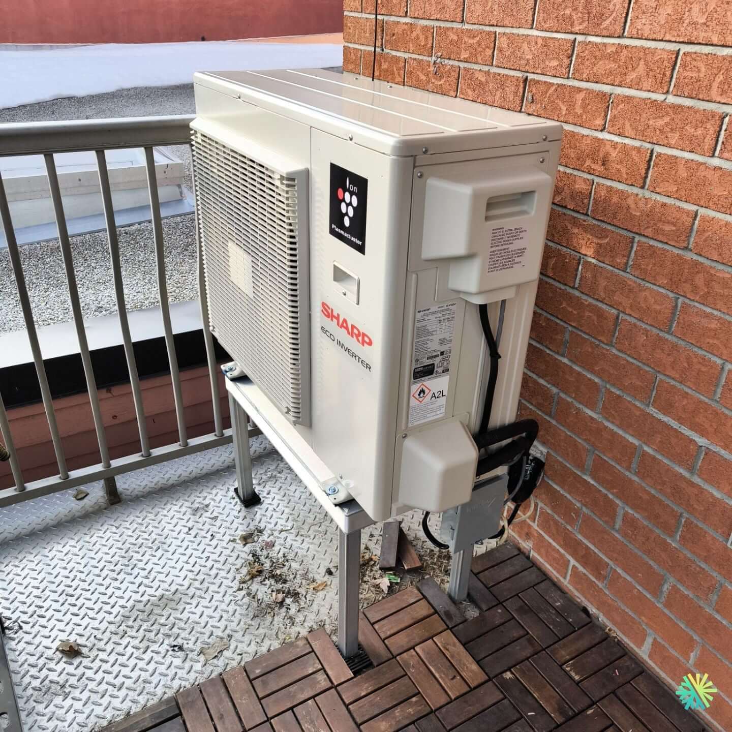 Installation d’une thermopompe murale Sharp ZU1 à Rosemont–La Petite-Patrie