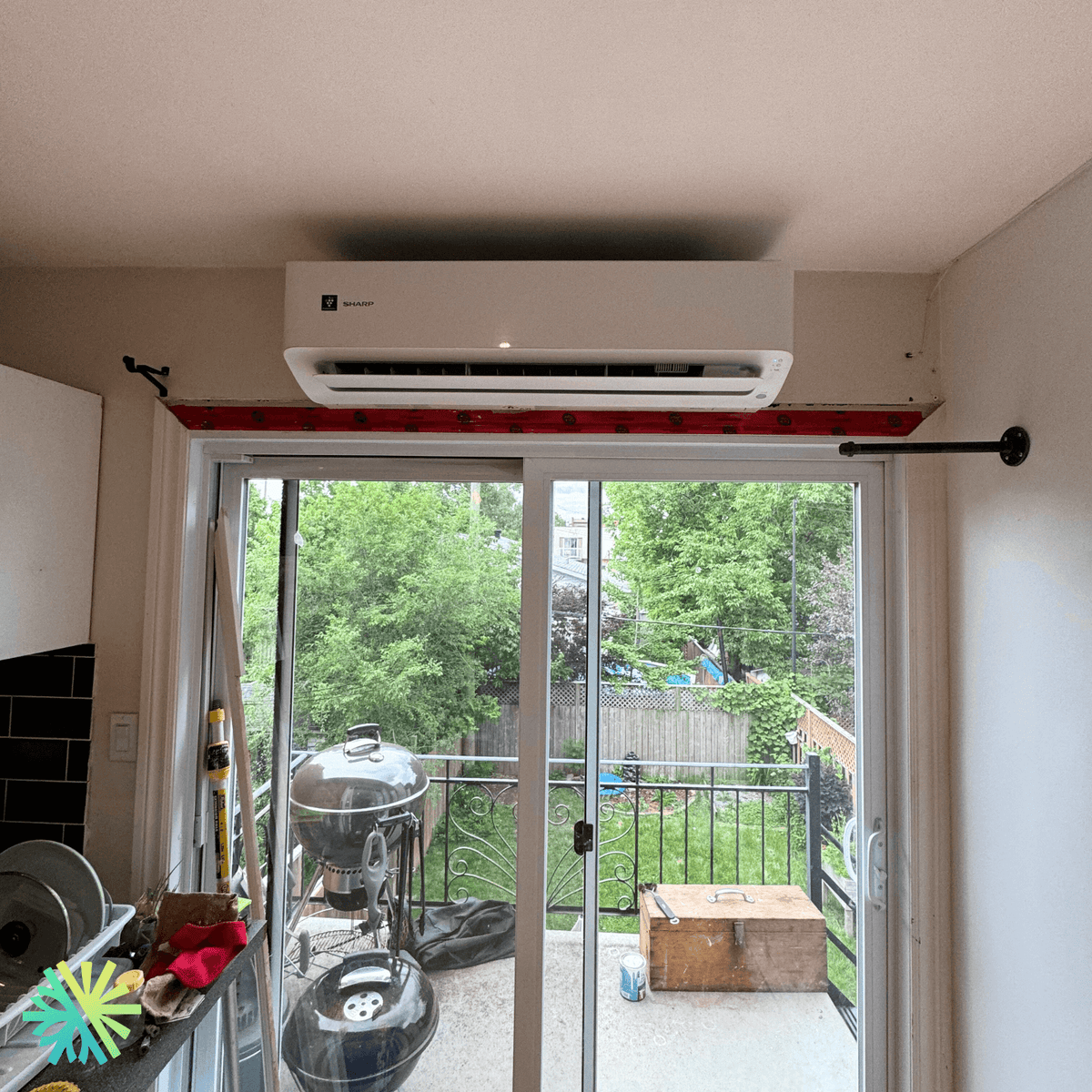 Installation of a Sharp ZU1 Wall-Mounted Heat Pump in Sainte-Julie