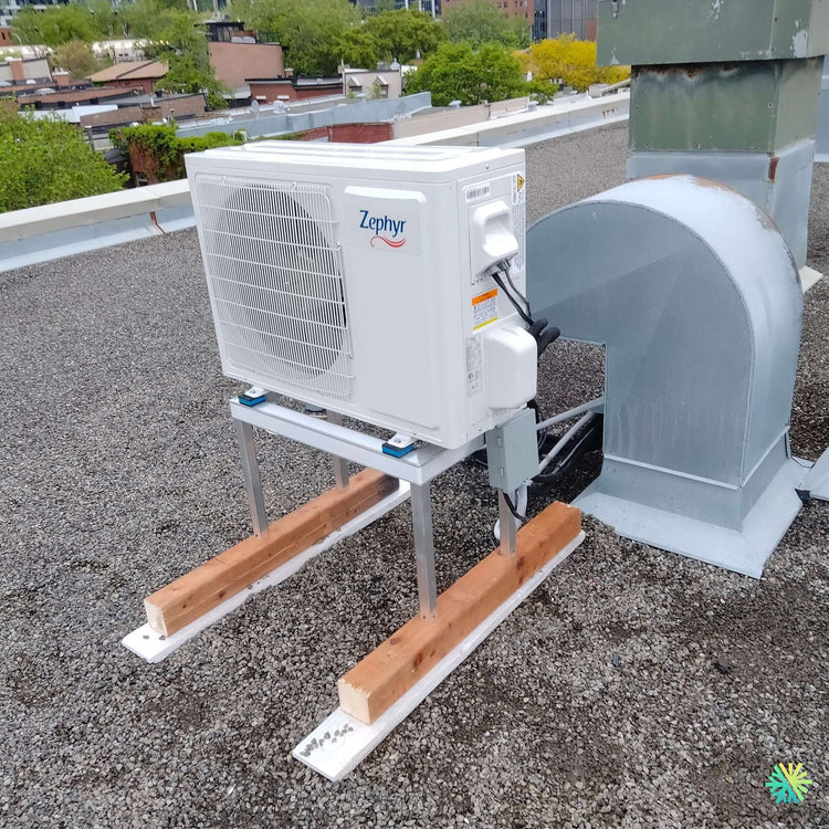 Installation d’une Zephyr série résidentielle thermopompe murale à Plateau-Mont-Royal