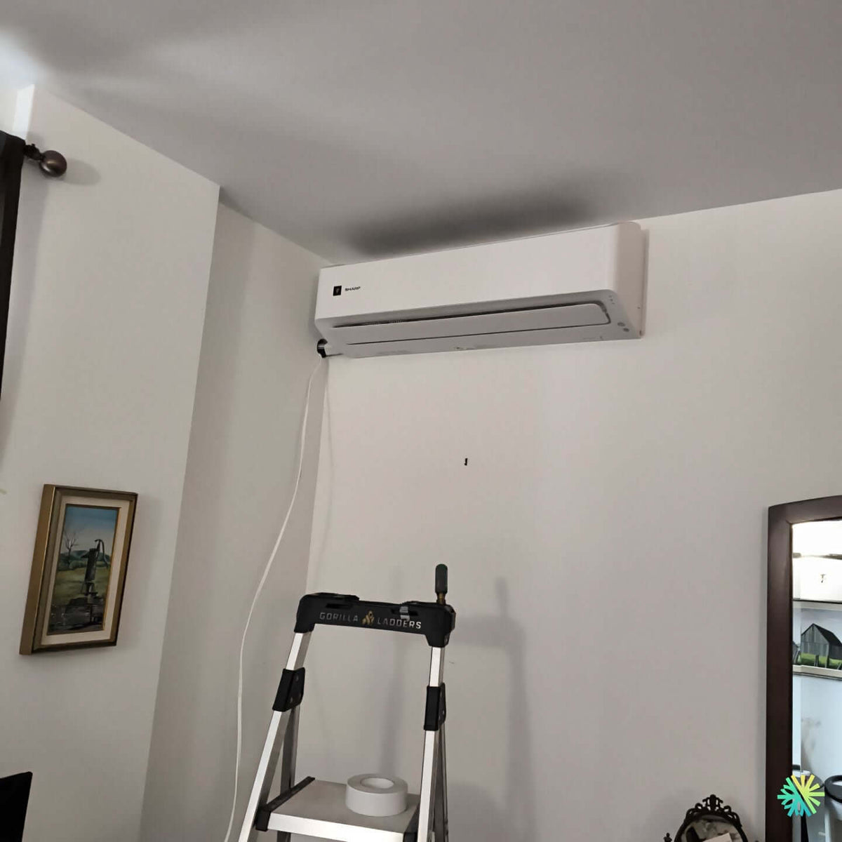 Installation d’une Sharp ZU1 thermopompe murale à Laval (Chomedey)
