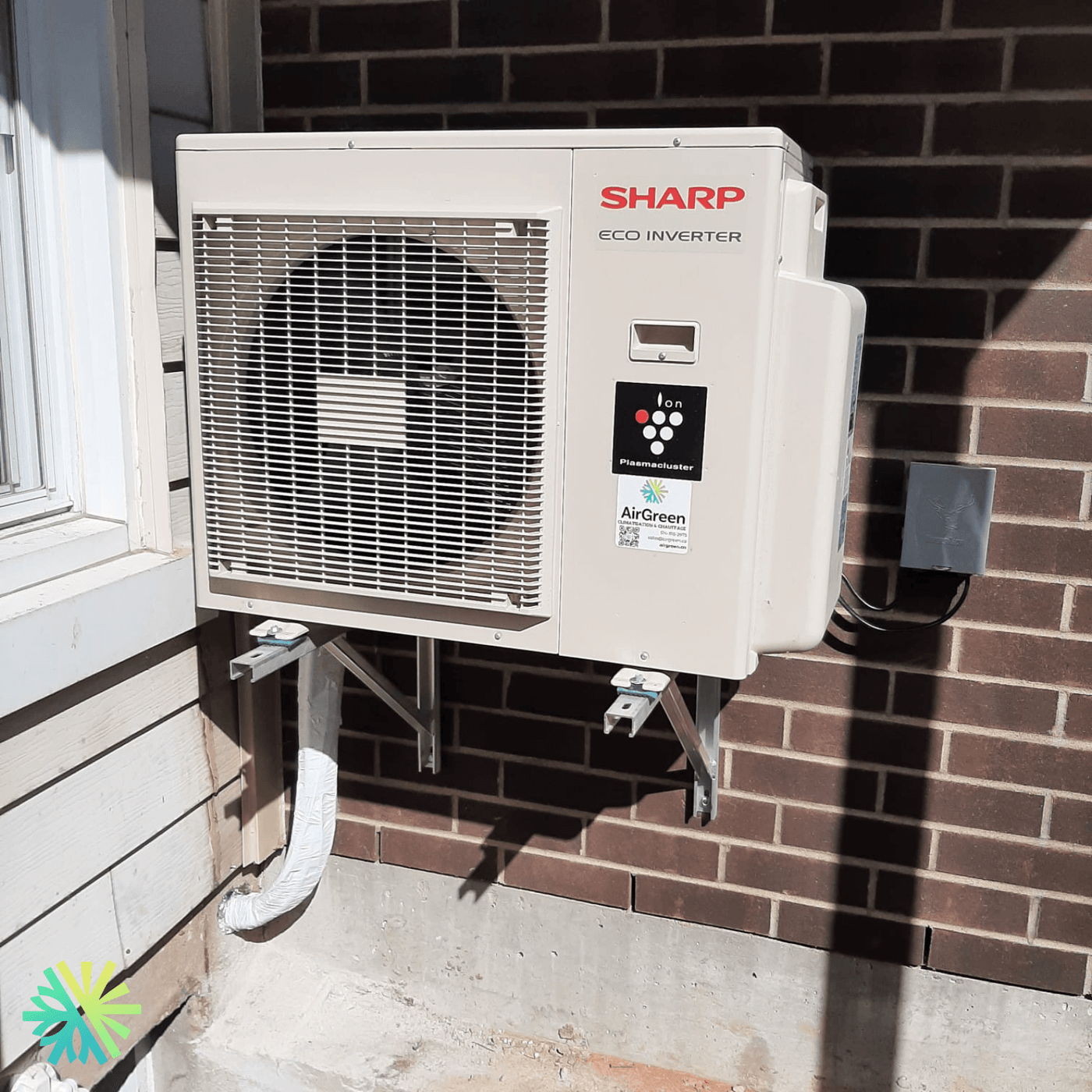 Installation d'une thermopompe DoubleZone Sharp BU à Westmount, Montréal