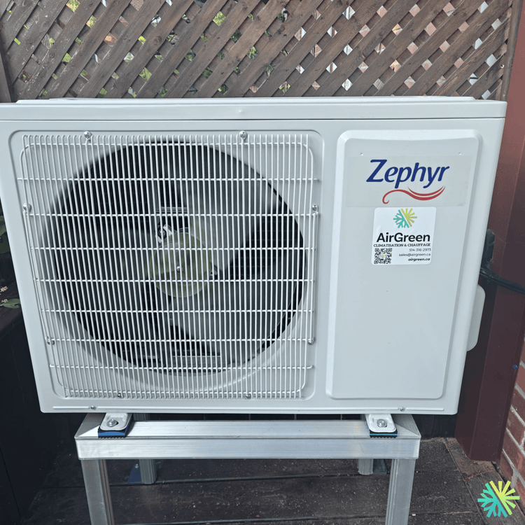 Installation d’une thermopompe murale Zephyr à Rosemont–La Petite-Patrie (Montréal)