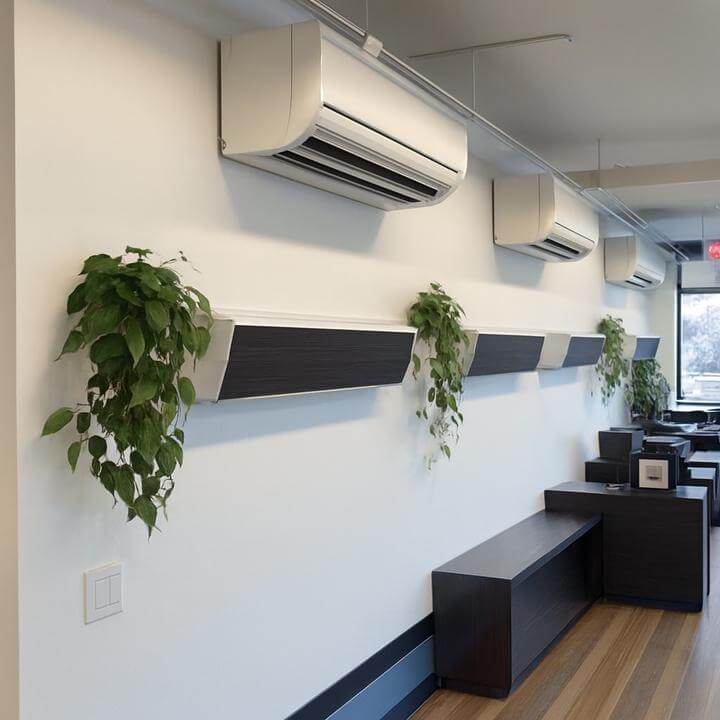 Quelle est la différence entre les systèmes de CVC commerciaux monozone et multizone? AirGreen installation murale