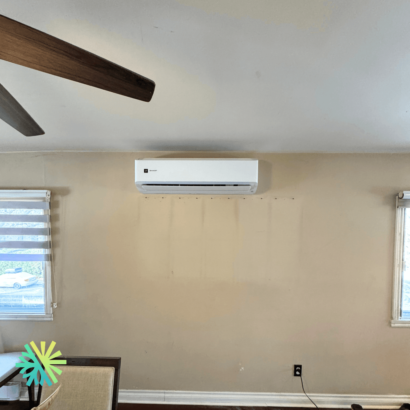 Installation d'une thermopompe murale Sharp ZU1 à Sainte-Anne-de-Bellevue