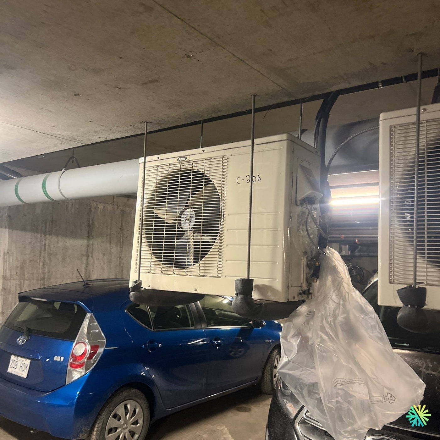 Réparation d’une thermopompe centrale Carrier à Saint-Constant