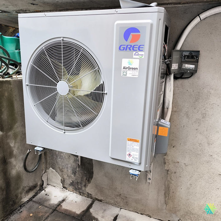 Installation d’une GREE (gamme R32) thermopompe murale dans Le Sud-Ouest (Montréal)